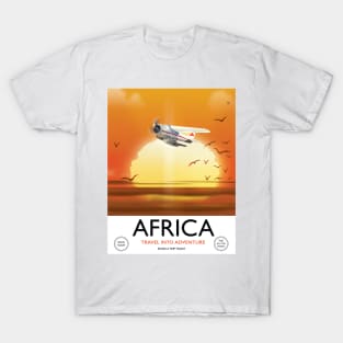 Africa Sunset travel poster T-Shirt